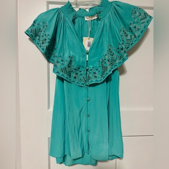 COPY - Ramy brook abbe blouse in malac - Picture 2 of 6